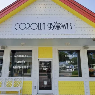 the front of the store