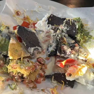 1/3 of the nachos (forgot to take the pic to start!)