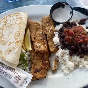 Taco Platter w/ Grilled Chicken ($18)
