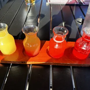 Flight  of mimosas