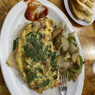 Green Omelette Breakfast