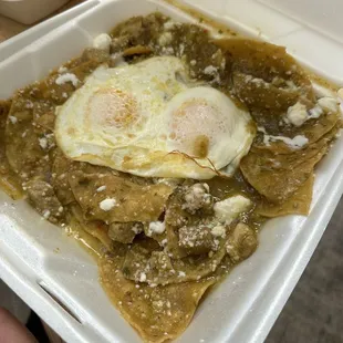 Chilaquiles a La Carte - perfect amount of spice!