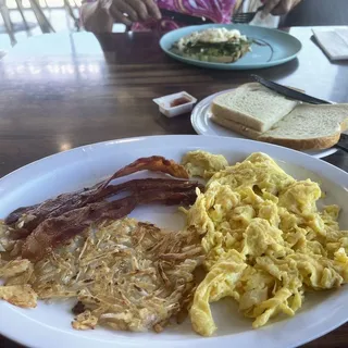 2 Egg Breakfast with Toast, Potatoes