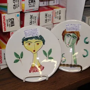 A set of two plates
