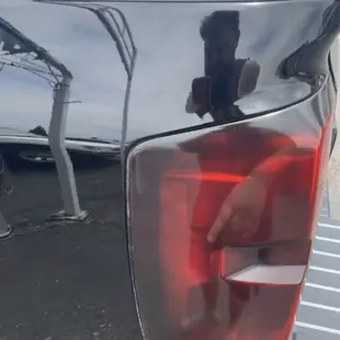 Buffing compound in the body gaps