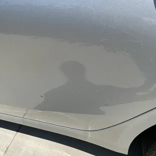 Water spots &amp; black substance of some sort