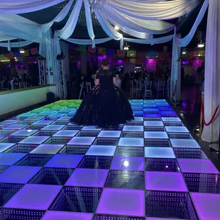 Lighted dance floor