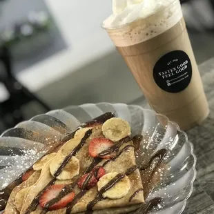 Protein crepes 180 calories 22 gr of protein 6 gr of sugar