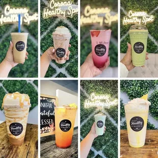 Ask for your favorite protein smoothie or lit tea.