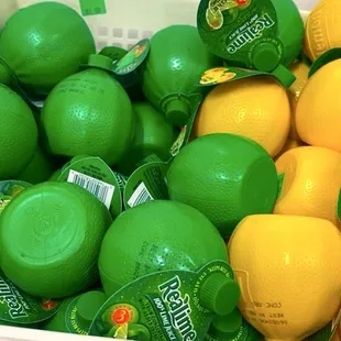 Plastic lemon lime juice
