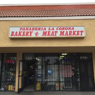 a bakery and meat market