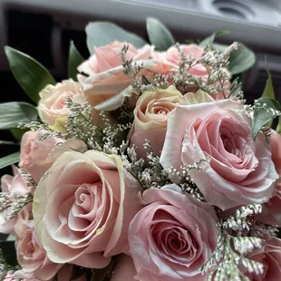 This is my bouquet when I picked it up at the flower shop