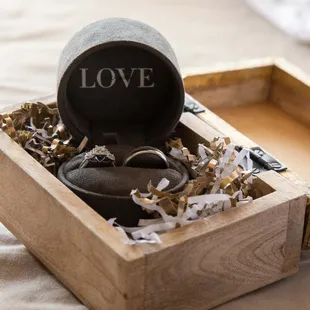 Wedding rings portrait