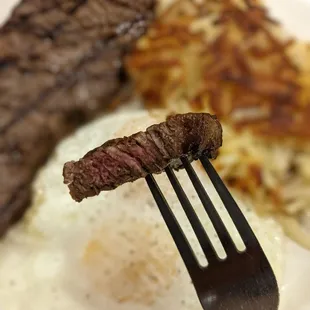 Steak ordered medium rare but came out medium well. Still was tender