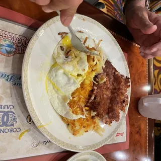 Canadian Bacon or Corned Beef Hash