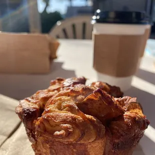 Monkey bread and gingerbread latte