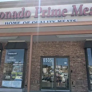the front of the store