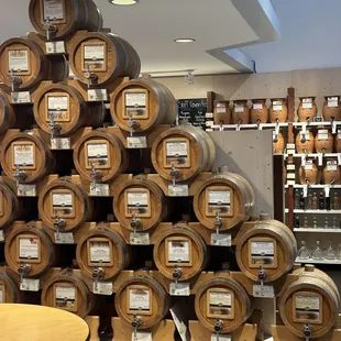 barrels stacked on top of each other