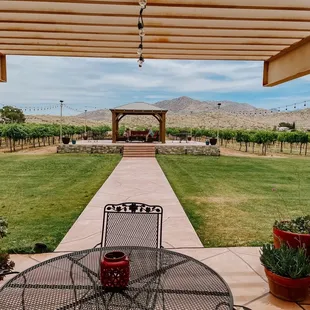 Outdoor seating area