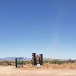 Entrance to tasting room / vineyard