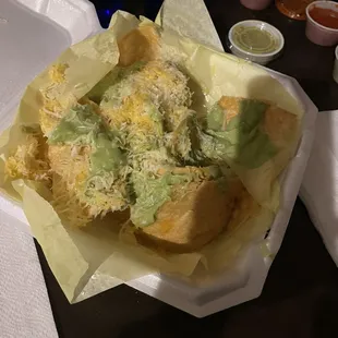 Chips and guac- almost more like nachos