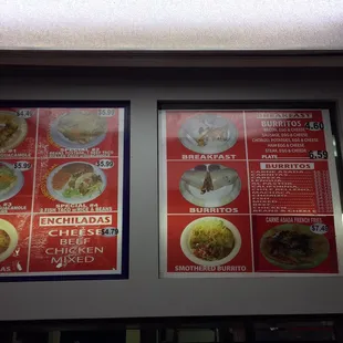 ramen and noodles, menu