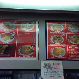 ramen and noodles, menu