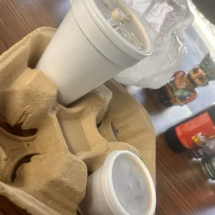 Large Cuban coffee and a colada