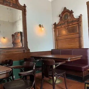 Indoor seating for those hot days