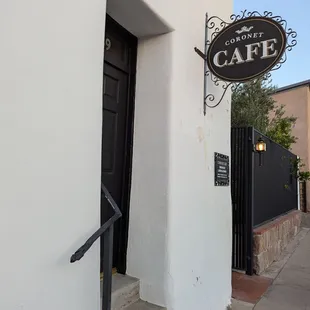 Coronet Cafe (entrance is just around the corner from the door to the Coronet Restaurant)