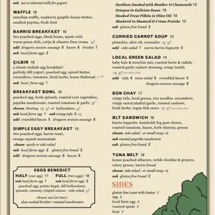 Coronet Cafe Brunch Menu