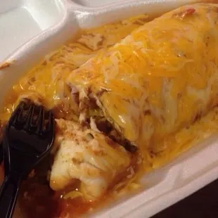 Another Smothered Breakfast Burrito! $3.71