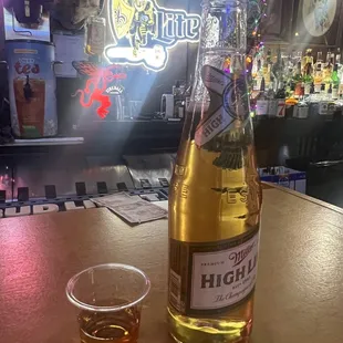 Classic combo ,  High Life and Jamison