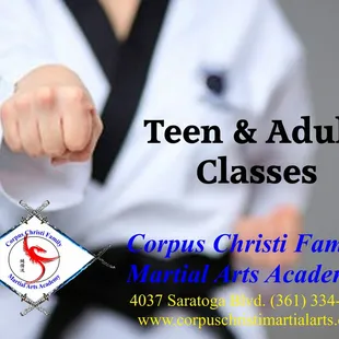 Classes for all ages beginning at 3 years old.