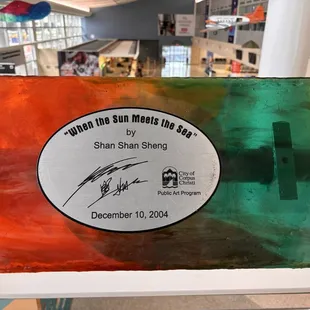 Hanging art exhibition