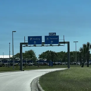 They have short term and long term parking