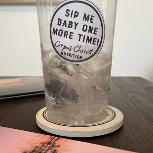 An empty cup because the tea here is so delicious.