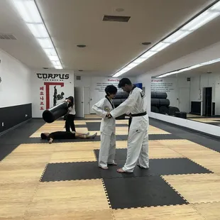Master Sensei Leo Sifuentes and some students