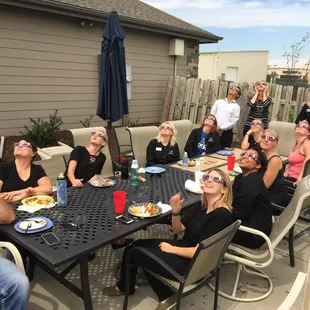 We work hard but know how to play.....we took time out to check out the eclipse!