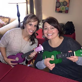 We were surprised by Dr. Corpuz and taken to learn how to play the ukuleles! We had so much fun at Song on the vine!