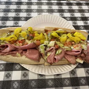 Roast beef sandwich. Good but sandwich and soda is $17.50.