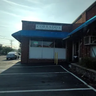 Outside a great place.