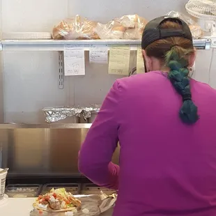 Look at that Gyro being made!