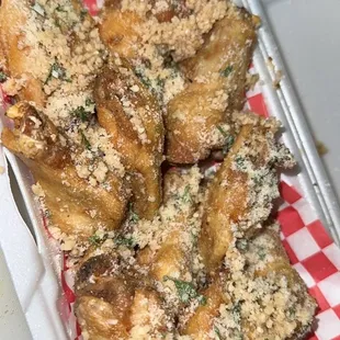 Garlic Parmesan wings