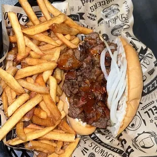 Tri-tip combo 13$ french fries, and drink