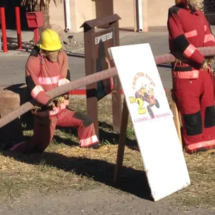 Even the fire station gets in the spirit!