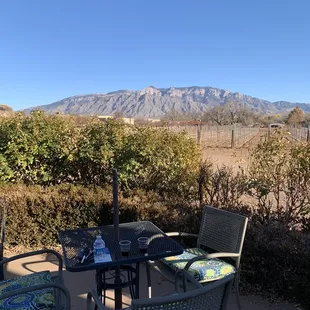 a view of the mountains