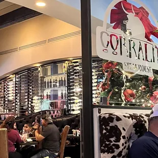 people eating and drinking