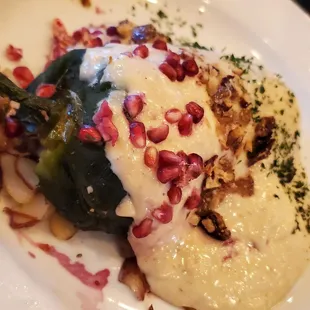 Not a fan of the super thick, creamy, lumpy sauce.  Low on pomegranate seeds too.