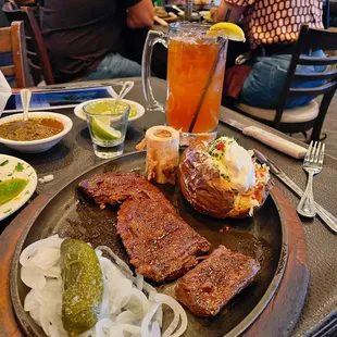 a plate of food on a table